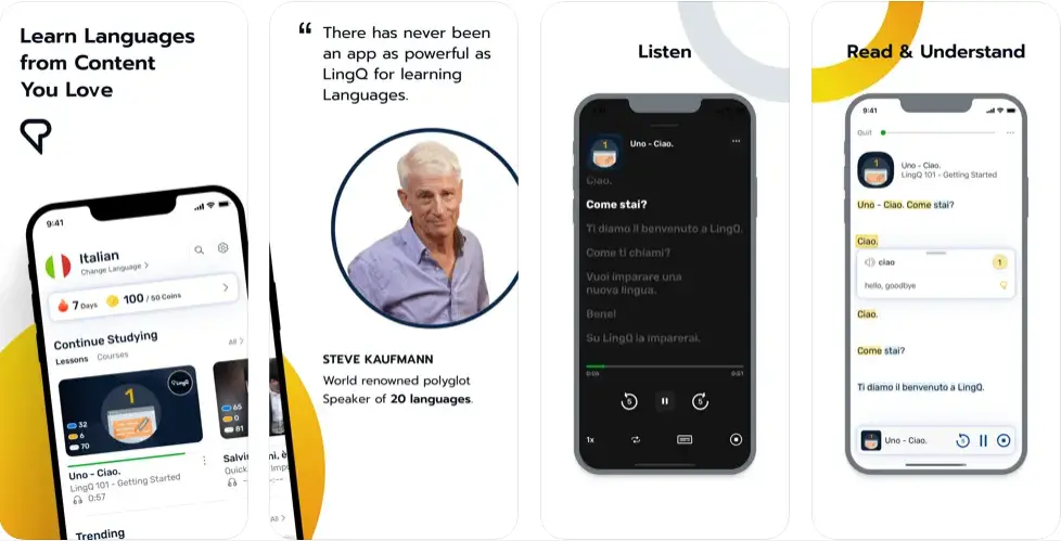 LingQ language learning apps